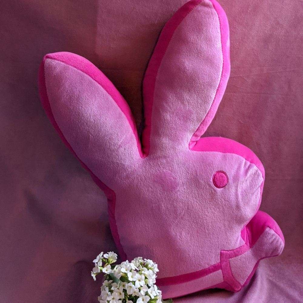 Two tone hot pink playboy bunny pillow 🐰